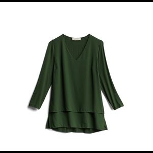 Michael Kors Sariyah multilayer woven top Small